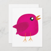 Kinder schattige geboorte feestdagenkaart (Voorkant / Achterkant)