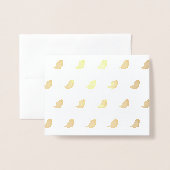 Kinder schattige geboorte folie kaarten (Voorkant met envelop)