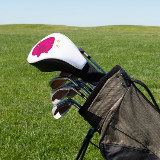 Kinder schattige geboorte golfheadcover (Insitu)