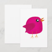 Kinder schattige geboorte kaart (Voorkant / Achterkant)