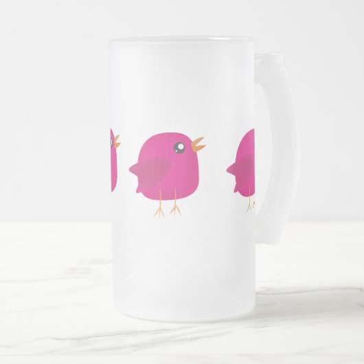 Kinder schattige geboorte matglas bierpul (Voorkant rechts)