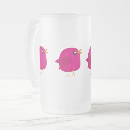 Kinder schattige geboorte matglas bierpul (Voorkant links)