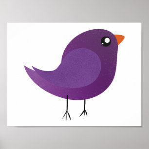 Kinder schattige geboorte poster