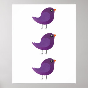 Kinder schattige geboorte poster