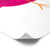 Kinder schattige geboorte poster (Hoek)