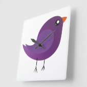 Kinder schattige geboorte vierkante klok (Hoek)