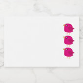 Kinder schattige vogel voedselcontainer etiket (Enkel label)