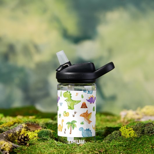 Kinder Schattigee dinosauruspatroon Waterfles (Buiten)