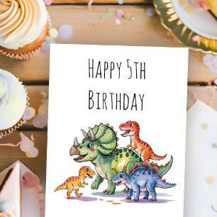 Kinder Schattigee gepersonaliseerde dinosaurusverj Kaart