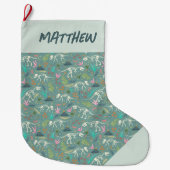 Kinder Schattigee Jurassic Dinosaur Fossil Boys Grote Kerstsok (Voorkant)