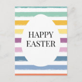 Kinder Schattigee Kleurrijke Happy Easter Egg Mode Feestdagenkaart (Voorkant)