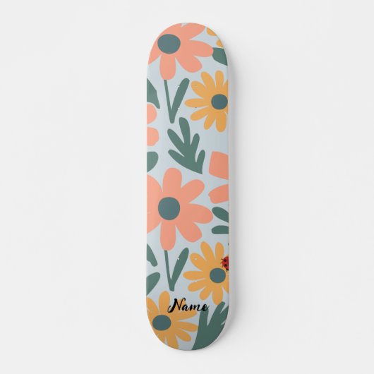 kinder Schattigee Ladybug Polka dot Daisy Flower P Skateboard (Voorkant)