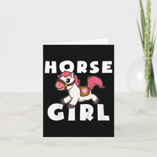 Kinder Schattigee Paard Meisje Pony Maid Gallop Ri Kaart