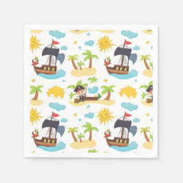 Kinder Schattigee Piratenpartij Servet