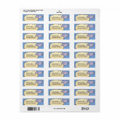 Kinder Schattigee retouradreslabels voor schapen Etiket (Full Sheet)
