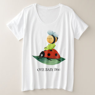 Kinder Schattigee Rode lieveheersbeestje Bijeninse Grote Maat T-shirt