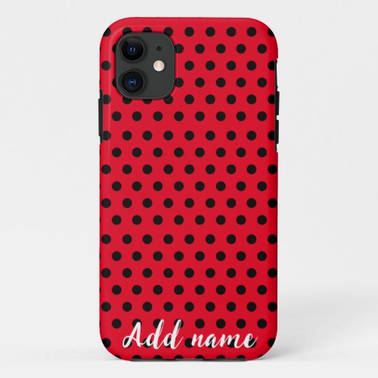 kinder Schattigee rode lieveheersbeestje Polka dot Case-Mate iPhone Case (Achterkant)