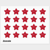 kinder Schattigee rode lieveheersbeestje Polka dot Ster Sticker (Vel)