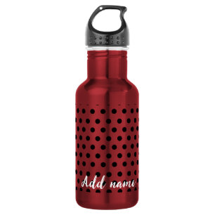 kinder Schattigee rode lieveheersbeestje Polka dot Waterfles