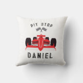 Kinder Schattigee rode raceauto Kussen (Achterkant)