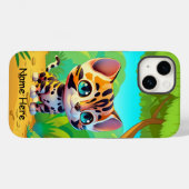 Kinder Schattigee Wildlife Tiger Oerwoud Safari Ca Case-Mate iPhone Case (Achterkant (horizontaal))