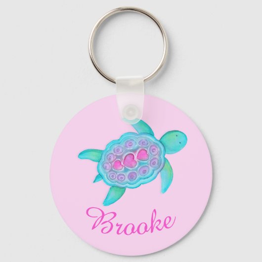 Kinder schildpad sleutelhanger (Voorkant)
