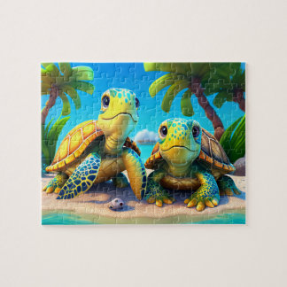 Kinder schildpadden - Tropisch Legpuzzel