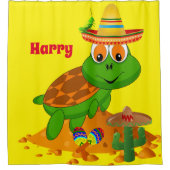 Kinder schoenspanner groene schildpad Sombrero Douchegordijn (Voorkant)