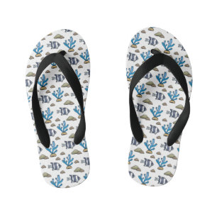 Kinder school van de vissen teenslippers