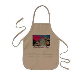 kinder schort. Gelukkige Valentijnsdag. doe/zeemee Kinder Schort