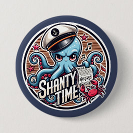Kinder Shanty Time Ronde Button 7,6 Cm