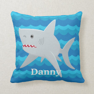 KINDER SHARK LOVER Waves Custom Pillow voor bootca Kussen