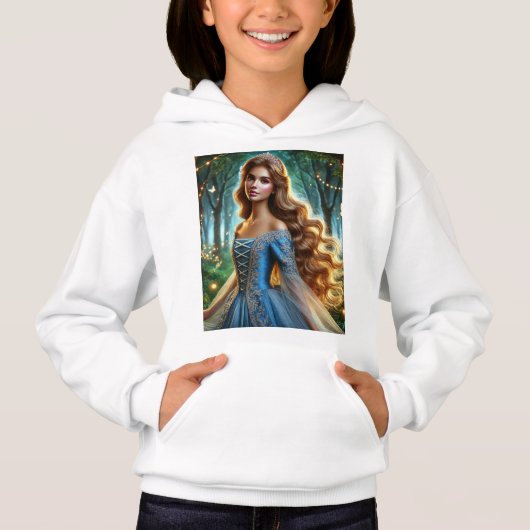 kinder shirt design meisjes mode Meisjes Hoodies (Voorkant)
