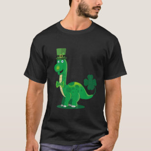 Kinder Sint-Patricks Dag Luckysaurus Irish Dinosau T-shirt