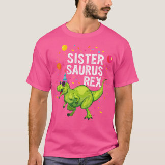Kinder Sistersaurus T Rex Dinosaur Sister Family M T-shirt