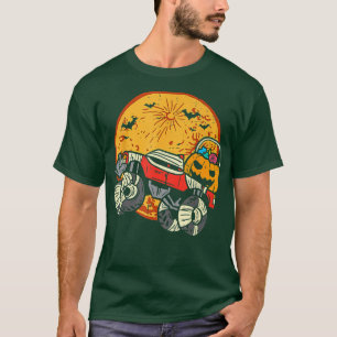 Kinder Skeleton Monster Truck Moon Snoep Toddler B T-shirt