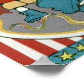 Kinder slapende vrouw met vuurwerk poster (Hoek)