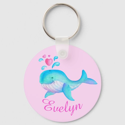 Kinder sleutelhanger walvis whimsical (Voorkant)