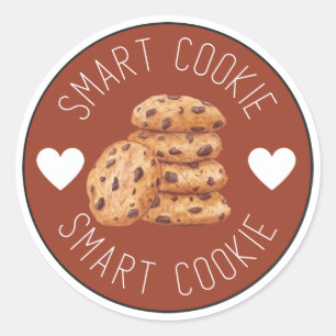 Kinder Smart Cookie Motivatie Zazzle Ronde Sticker