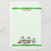 Kinder sneeuwkerst briefpapier (Voorkant / Achterkant)