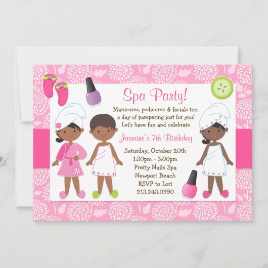 Kinder Spa Birthday Kaart (Voorkant)