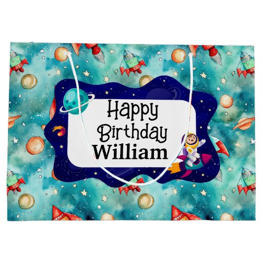 Kinder Space Explorer Groot Cadeauzakje (Achterkant)