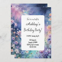 Kinder Space Flower thema verjaardagsfeestje