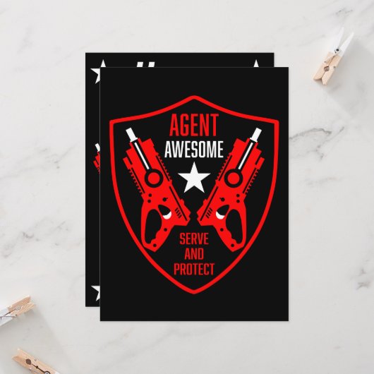 Kinder Speelgoed Dart Pistool Battle Kaart (Voorkant / Achterkant in situ)