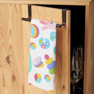 Kinder Speelgoed Patroon Met Teddybeer Theedoek