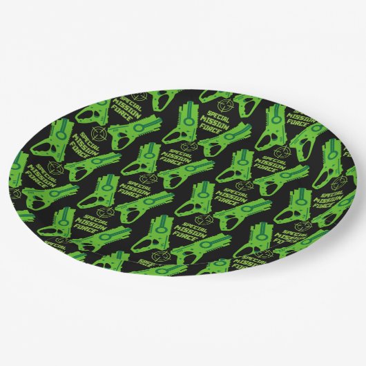 Kinder Speelgoed Pistool Battle Kerst en Verjaarda Papieren Bordje (Gekanteld)