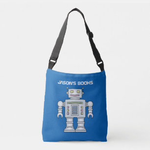 Kinder speelgoed robot gepersonaliseerde bibliothe crossbody tas