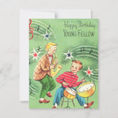  Kinder speelinstrumenten Verjaardag Kaart (Voorkant)