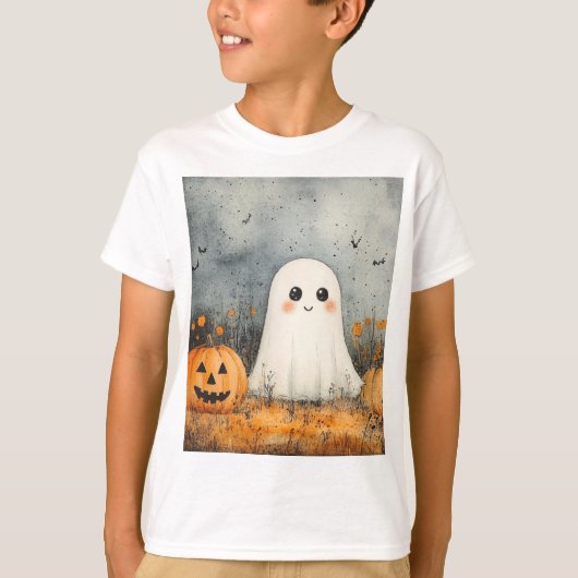 Kinder spook Halloween T-shirt (Voorkant)