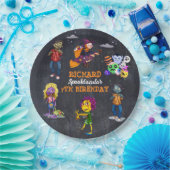 Kinder Spooky Halloween Kostuum Verjaardagspapier  Papieren Bordje (Feest)